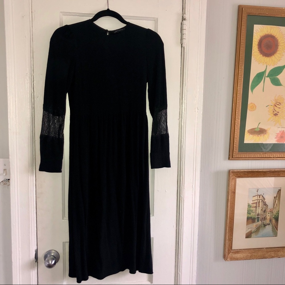 Zara Midi Black Dress